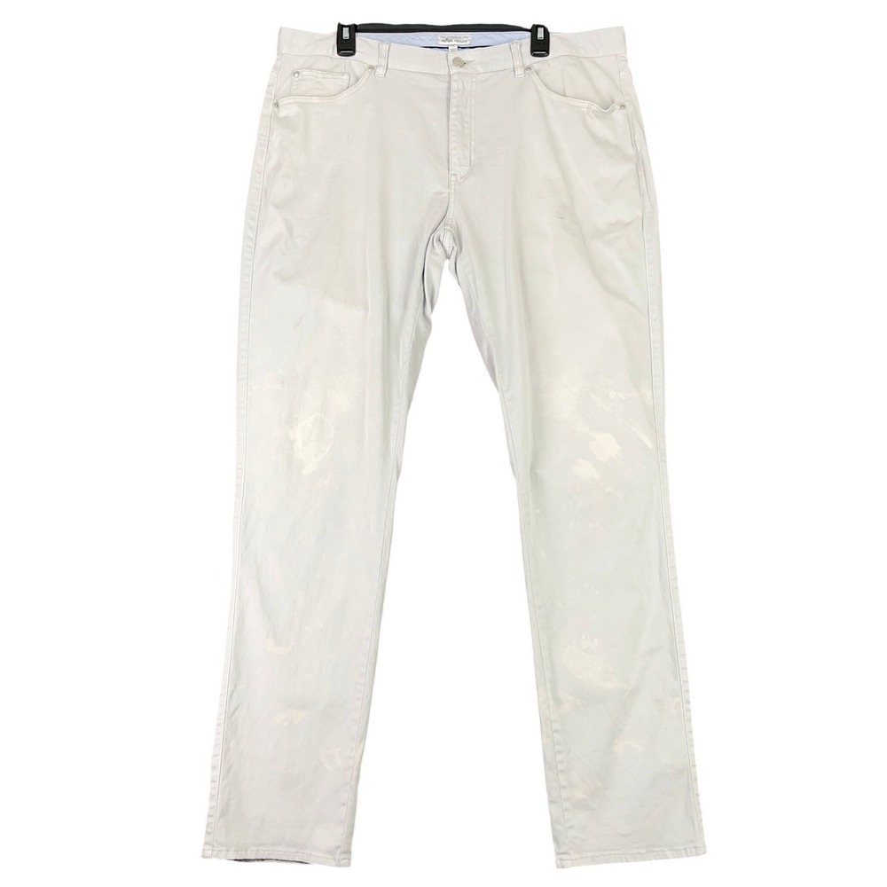 Peter Millar Chino Golf Pants Five-Pocket Stretch Everyday Preppy Casual Mens 38